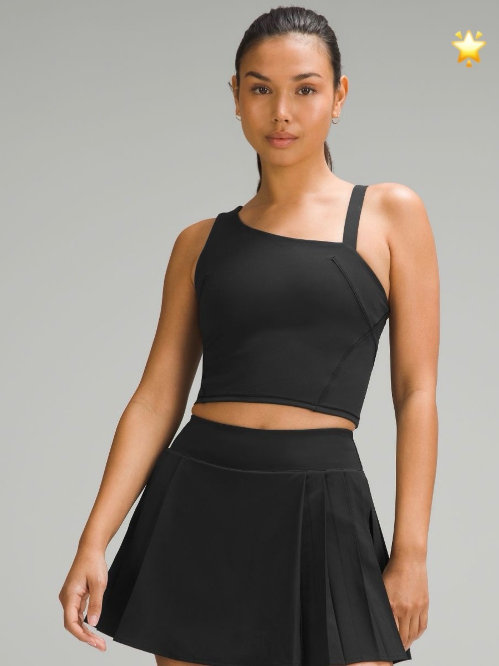 SIZE 0 LULULEMON ATHLETICA EVERLUX ASYMMETRICAL TANK TOP
